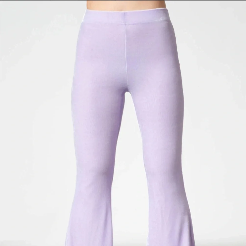 Killstar Pastel Lilac Moondance Bell Bottom Pants Size XL - Picture 6 of 10